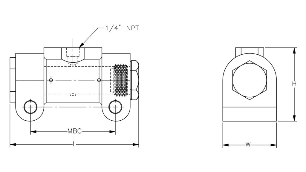 Molding Core Vibrator Dimension Drawing Molding Core Vibrator